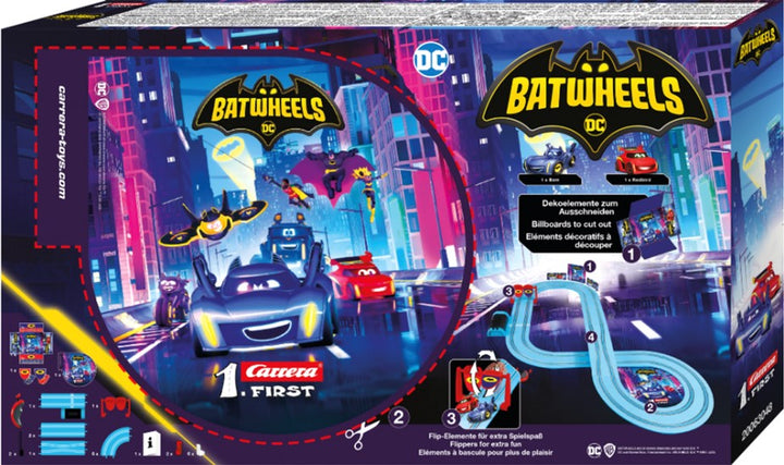 Carrera First Batwheels Ready to Roll Race Track 2.9m + 2 Cars