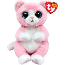 TY BEANIES BELLY LILLIBELLE PINK CAT, 20CM