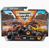 2 Pack Monster Jam 1:64 Die Cast Trucks - Assorted