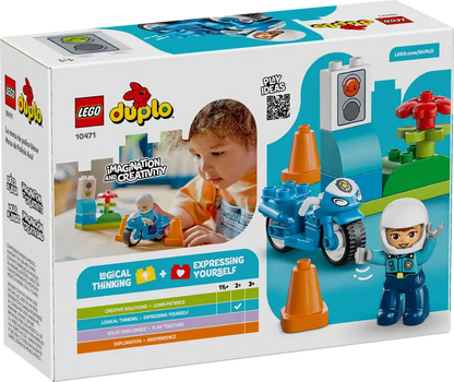 Lego 10471 DUPLO Blue Police Motorcycle