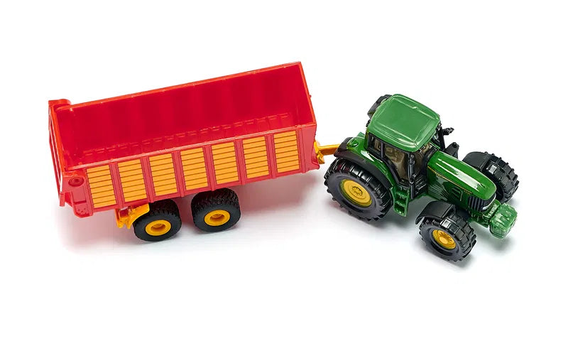 Siku 1650 Claas Tractor With Silage Trailer