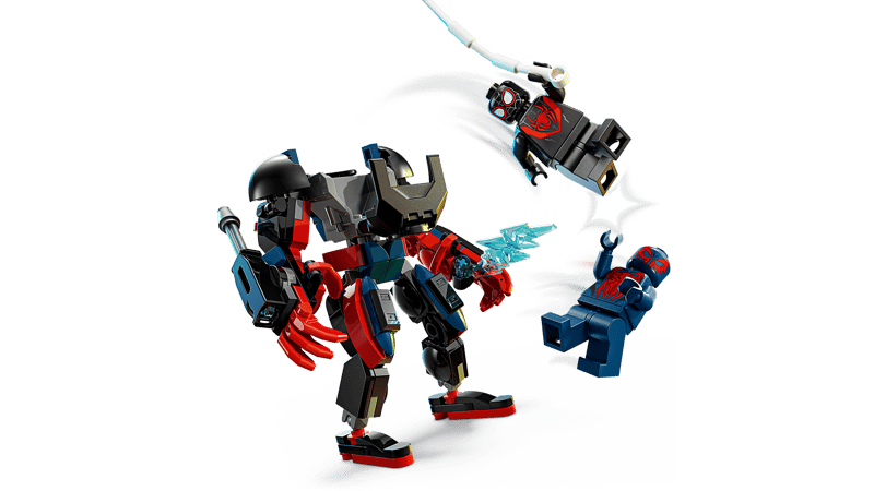 LEGO 76337 Marvel Super Heroes Miles Morales Mech vs Spider Man 2099