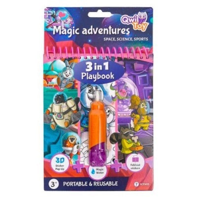 Livro de brincar QwiToy 3in1 Playbook Magic Adventures