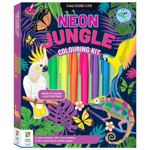 Kaleidoscope Colouring Kit - Neon Jungle