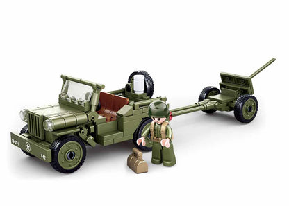 SLUBAN B0853 ARMY WW2 WILLYS JEEP 143PC