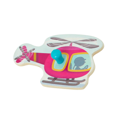 Peek & Explore Vehicles Peg Puzzle