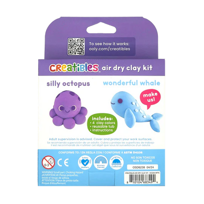 Ooly Creatibles Air Dry Clay Kit Ocean BFFs
