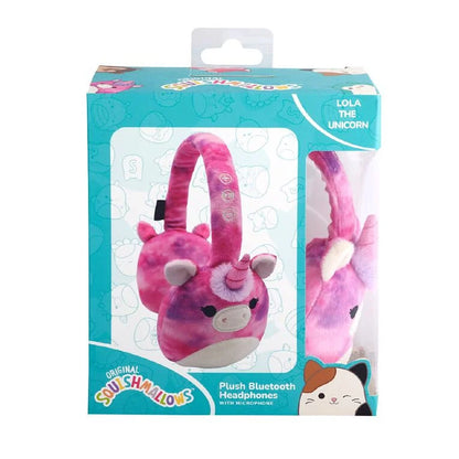 Squishmallows Plush Bluetooth Headphones Lola The Unicorn