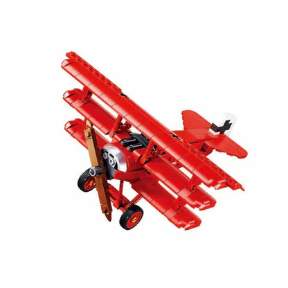 Sluban M38 B1292 Model bricks Fokker DR 1S 1/35 flying plane
