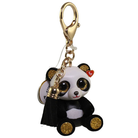 TY Mini Boos Collectible Key Chain CHI the Panda Bear
