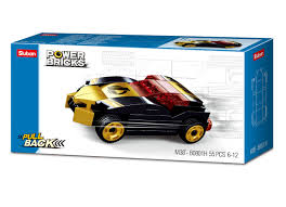 Sluban B0801 Power Brick Pull Back Cars Associated