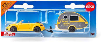 Siku 1629 Beetle Convertible With Caravan