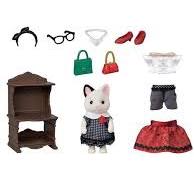 SYLVANIAN FAMILIES FASHION ACCESSORIES PLAY SET TOWN GIRL TUXEDO CAT 5462