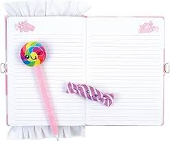 Candy Plush Pocket Locking Journal Assorted