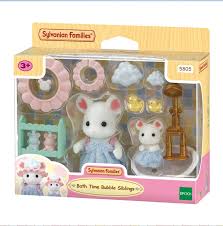 Sylvanian Families 5805 Bath Time Bubble Siblings