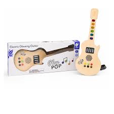 Classic World Wooden Electric Guitar with Light and Sound