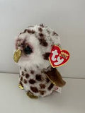 TY BEANIES BOO WHOOLIE SPOTTED OWL, 15CM
