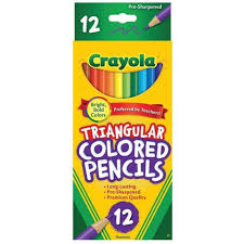 Crayola Triangular Coloured Pencils - 12 pk