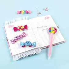 Candy Plush Pocket Locking Journal Assorted