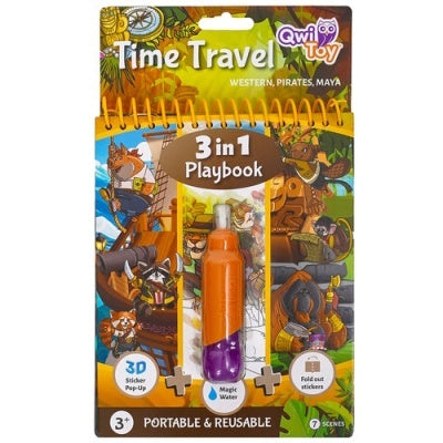 Livro de brincar QwiToy 3in1 Playbook Time Travel