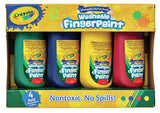 Crayola Washable Fingerpaints - Set of 4