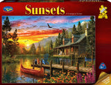 Sunsets 1000pc Puzzle - A Cottage at Sunset