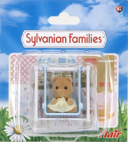 Sylvanian Families Bear Baby With Swing 4559