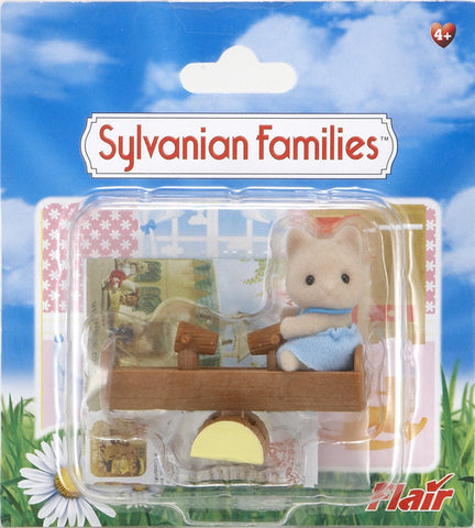 Sylvanian Families Cat Baby With See-Saw 4560