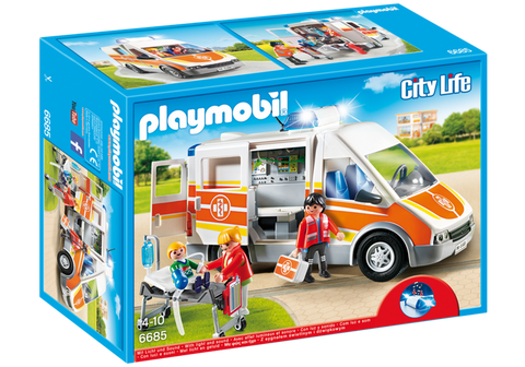 Playmobil Ambulance with Lights - 6685 906685