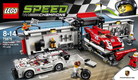 LEGO Speed Champions Porsche 919 Hybrid and 917K Pit Lane - 75876