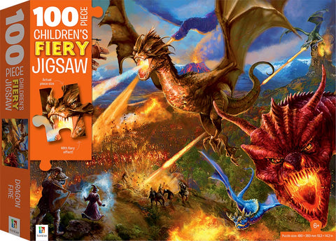 Childrens Fiery Jigsaw 100pc - Dragons