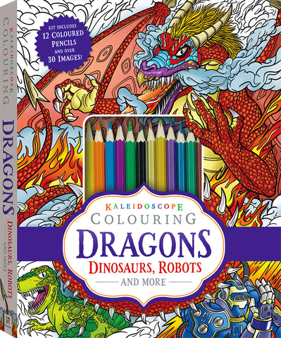 Kaleidoscope Colouring - Dragons