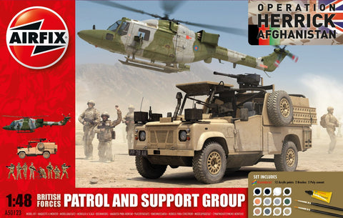 Airfix Patrol and Support Group Set - 1:48 Scale a50123