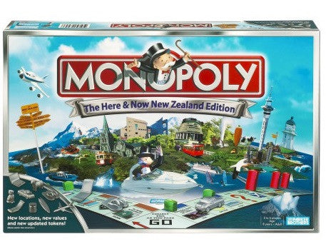 Hasbro Monopoly Here and Now New Zealand Edition 00563hb