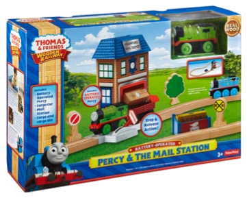 Thomas and Friends Wooden Railway Percy & The Mail Station y44813