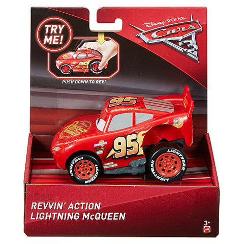 Mattel Cars 3 Revvin' Action Lighting McQueen dvd311